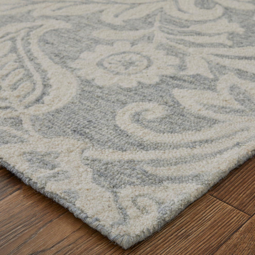 Natal R8776 Transitional/Classic/Bohemian & Eclectic Rug, Blue/Gray, 12'x15'