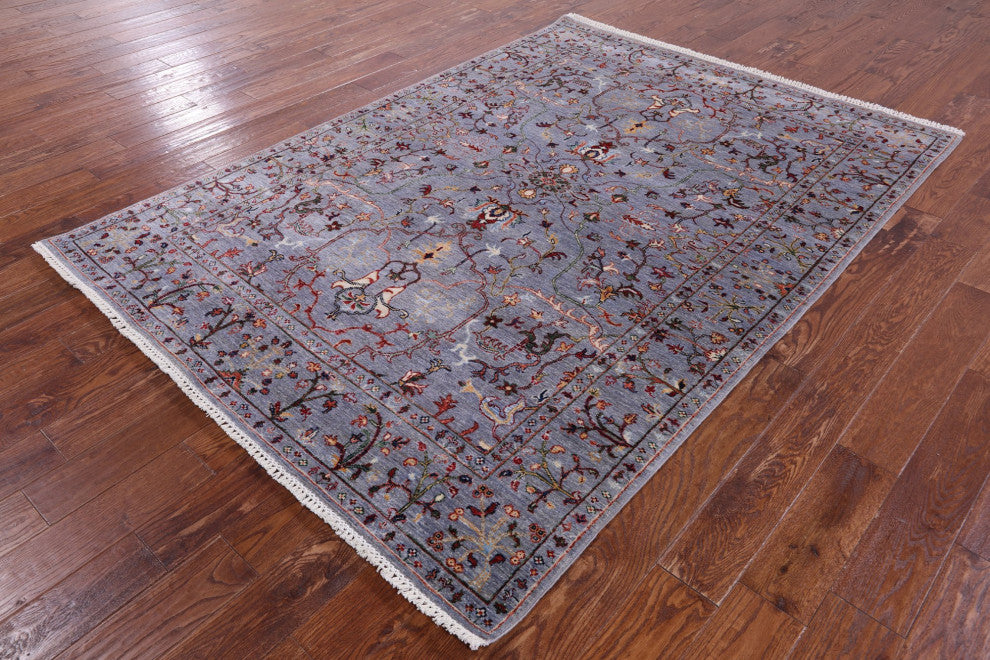 Persian Tabriz Handmade Wool Rug 5' 8" X 7' 10" - Q12758