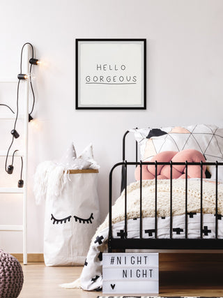 "Hello Gorgeous VI" Framed Painting Print, 18x18