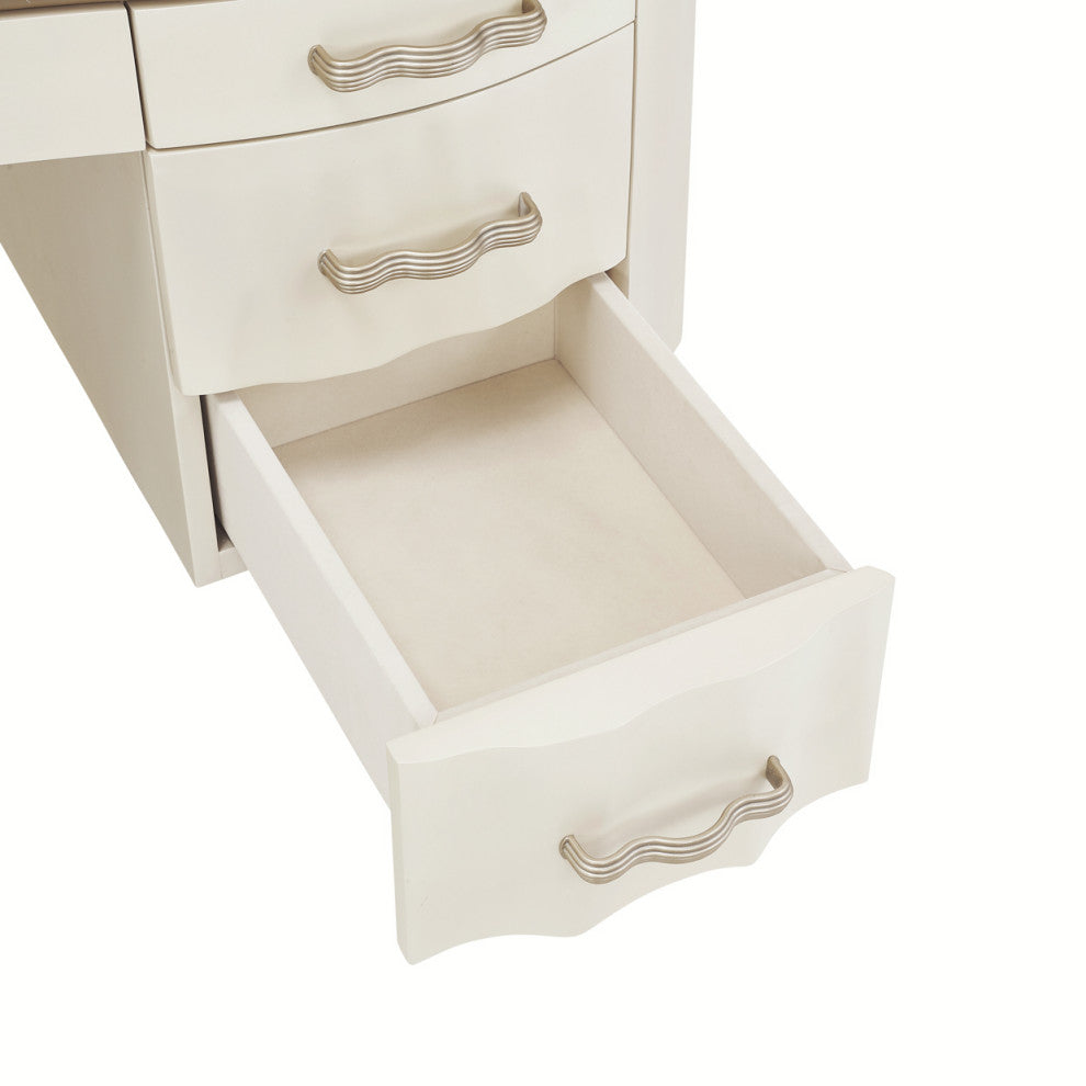 London Place Desk - Creamy Pearl
