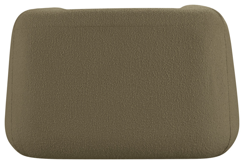 Abbington Boucle Fabric Upholstered Chair, Olive