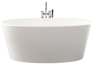 Ove Bath 66x30x25, Glossy, Matte Black Overflow
