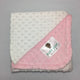 Baby Jade Baby Pink and Ivory Minky Blanke