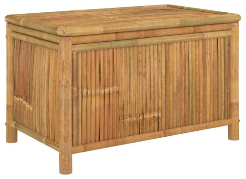 vidaXL Outdoor Storage Box Patio Furniture Storage Chest for Deck Garden Bamboo