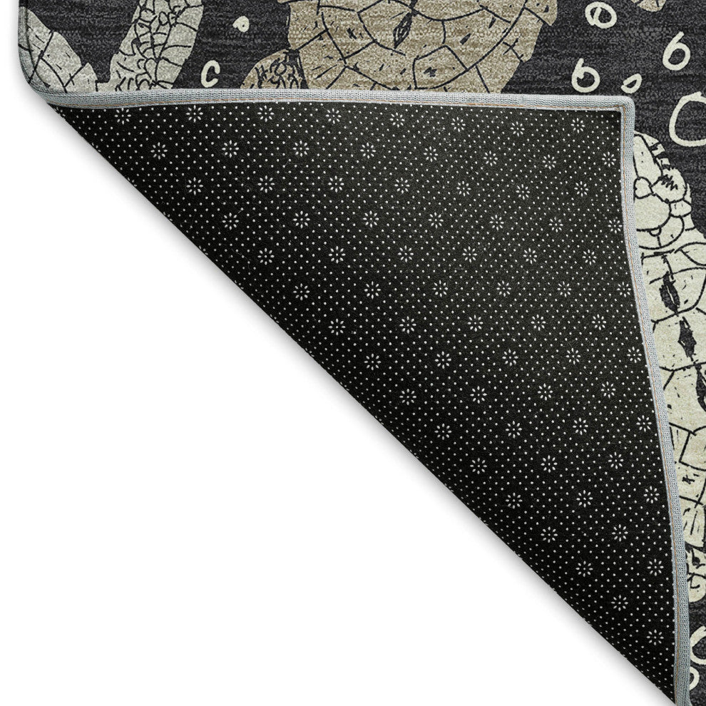 Addison Premium Washable Mayfield AMF192 Black 10' x 14' Rug