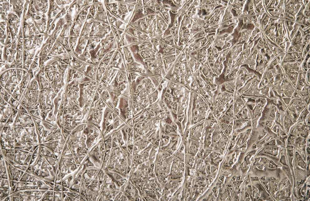 String Theory Pedestal, Silver Leaf, Medium