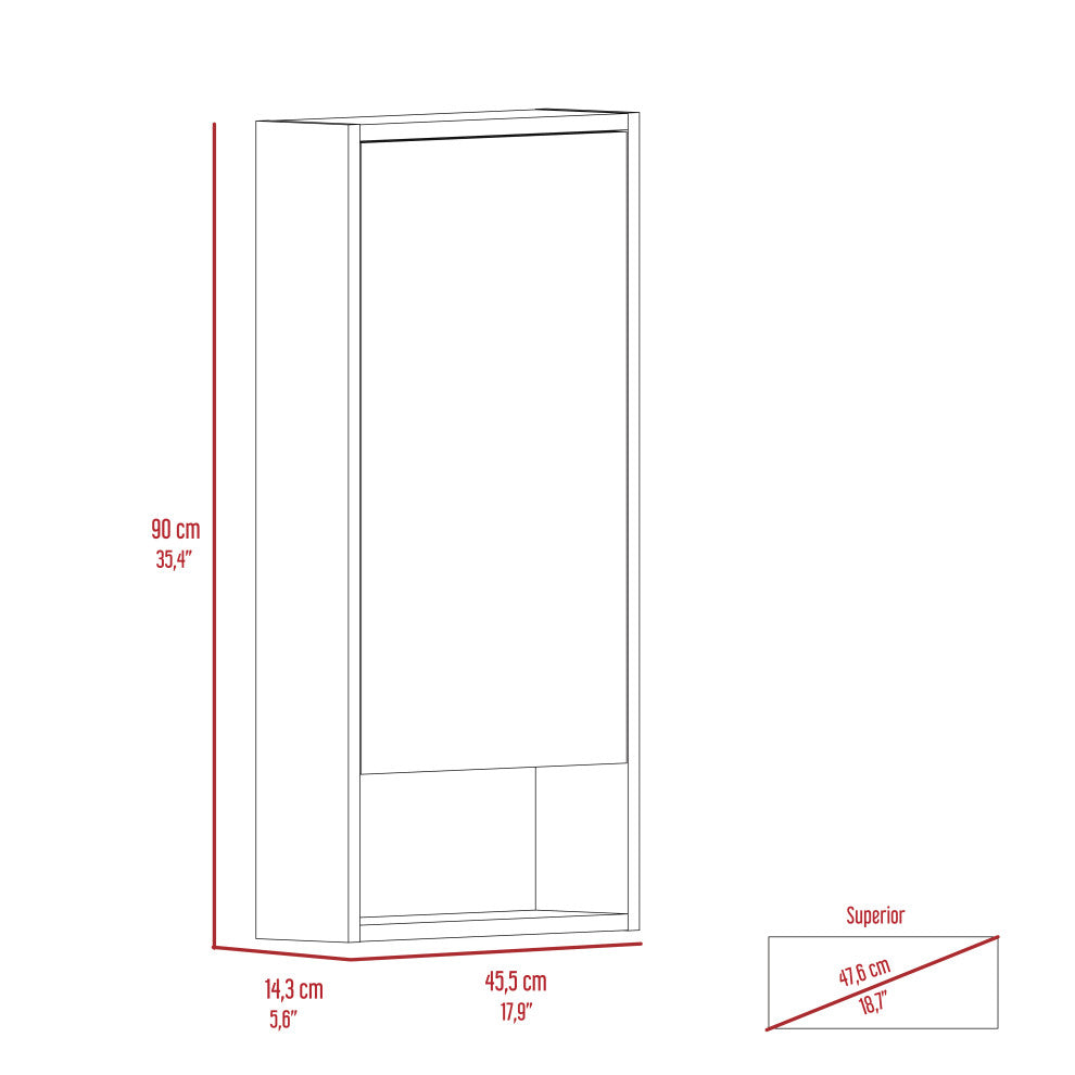 DEPOT E-SHOP Palermo Medicine Cabinet, Light Gray