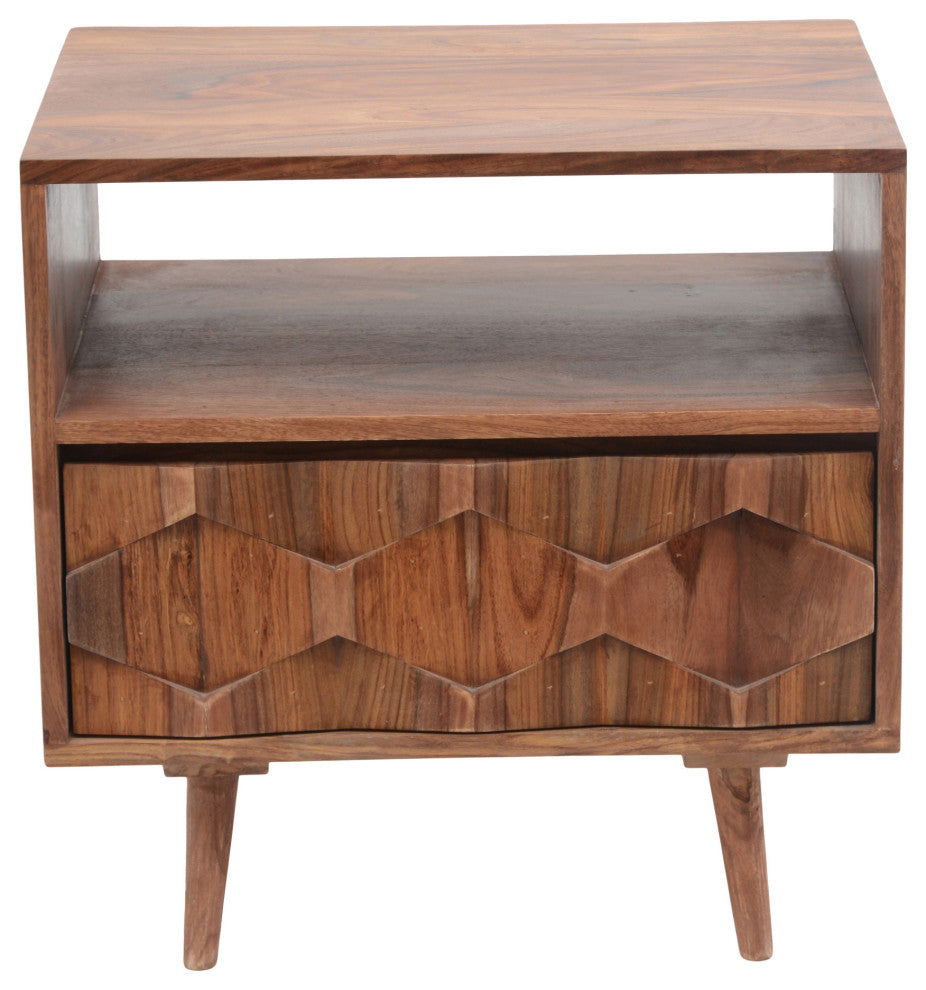 O2 Nightstand Brown