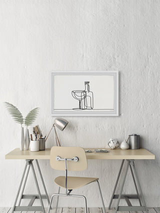 "Time to Drink" Framed Painting Print, 18x12