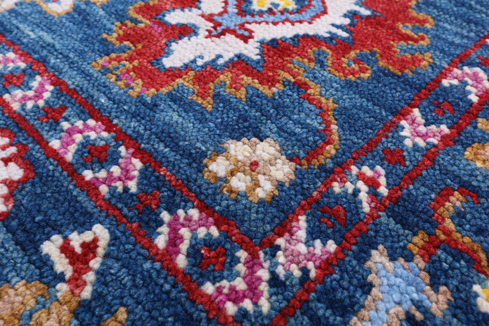 4' 0" X 6' 2" Hand-Knotted Turkish Oushak Wool Rug - Q15894