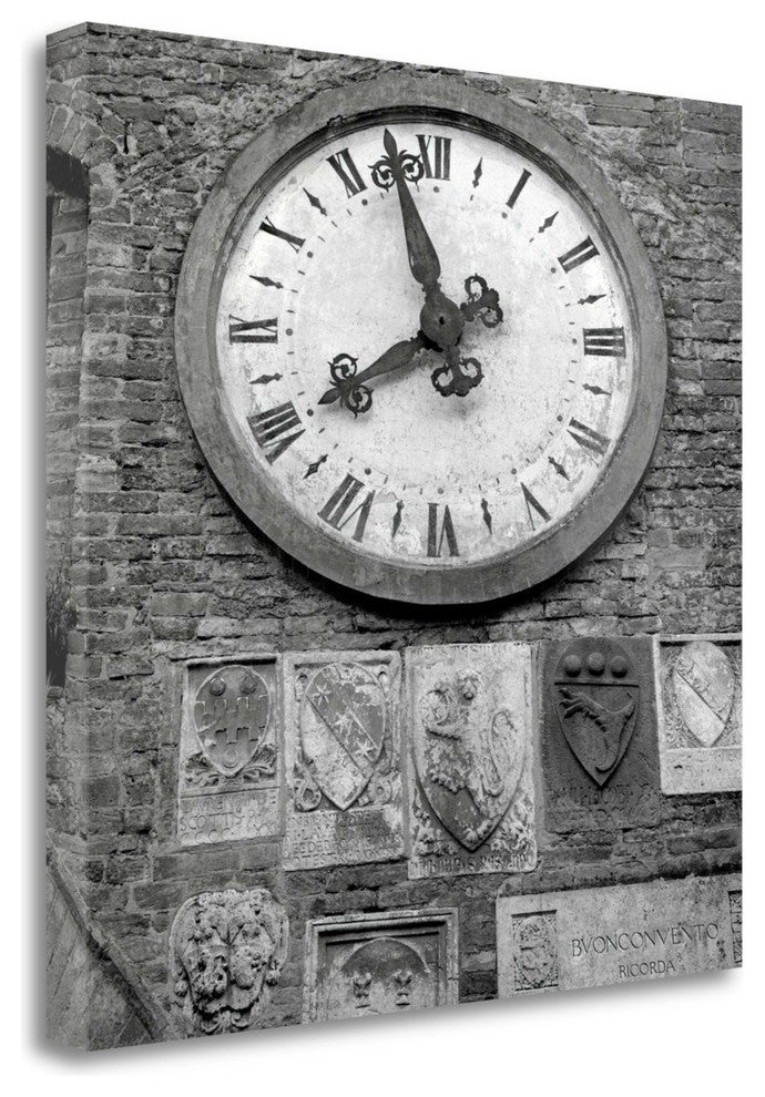 "Il Grande Orologio - 3" By Alan Blaustein, Giclee Print on Gallery Wrap Canvas