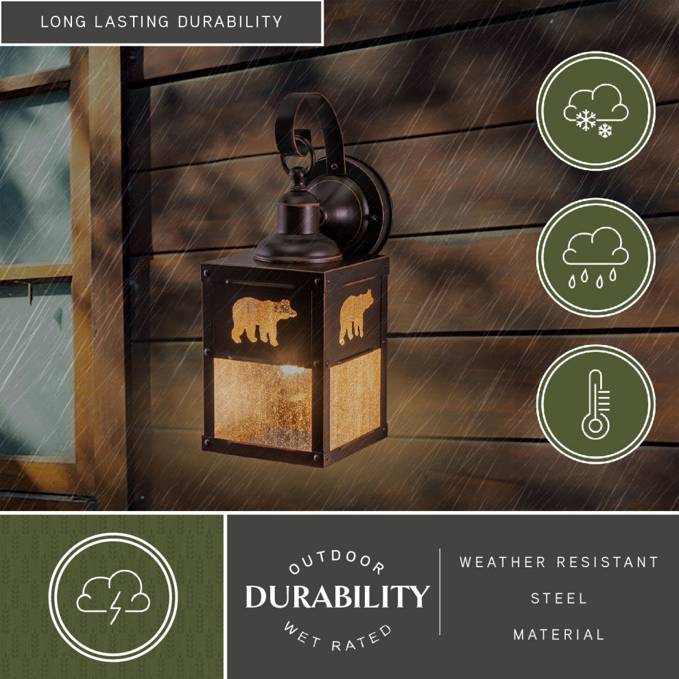 Bozeman 5" Outdoor Wall Light Burnished Bronze