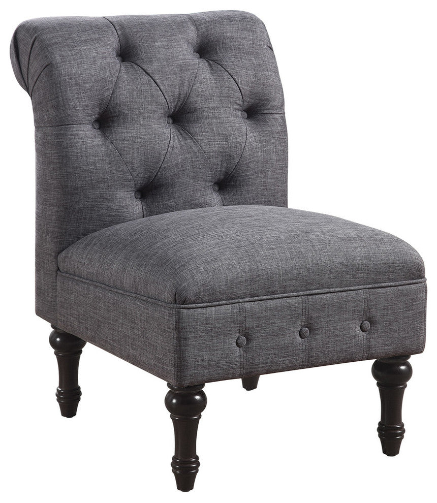 LaGuardia Slipper Chair, Gray