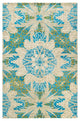 Ray One-of-a-Kind Hand-Knotted Area Rug Light Gray, 5'0"x7'10"