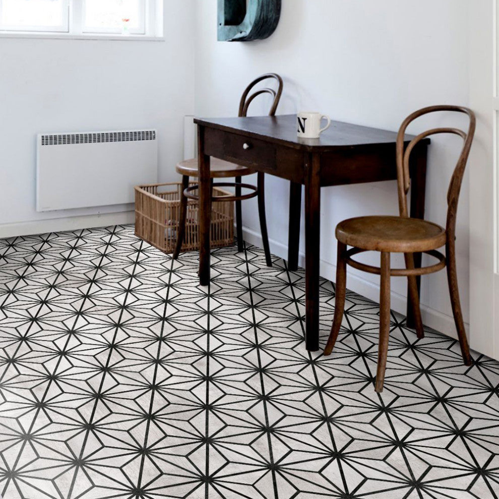 Sawnwood Tribeka Hex Grey Porcelain Floor and Wall Tile