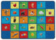 Flagship Carpets FA1019-58FS 10'6x13'2 My Alphabet/Multi Rug