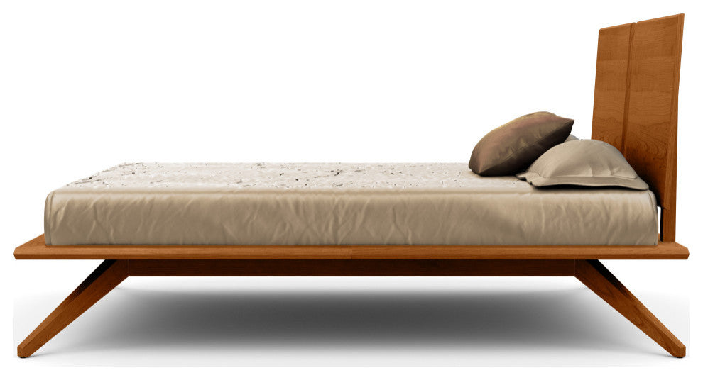 Copeland Astrid Bed With 2 Headboard Panels, Autumn Cherry, Queen
