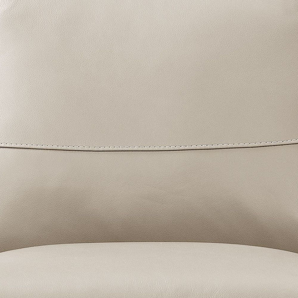 Lv01299 Sofa , Beige Leather Pacific Palisades ( 1-Piece /1Ctn
