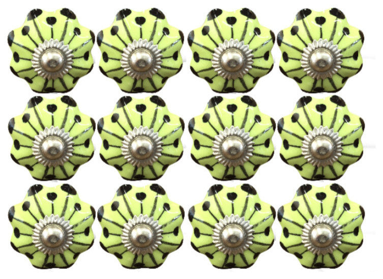 Knob-It Knobs, Set of 12, Lime Green