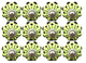 Knob-It Knobs, Set of 12, Lime Green