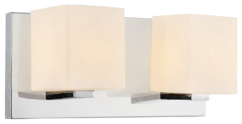 Cristini 2 Light Vanity Light With Satin Nickel Finish