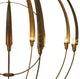 Double Cirque Large Scale Chandelier, Dark Smoke Finish