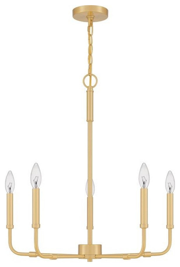 Quoizel Abner Five Light Chandelier ABR5024MBK