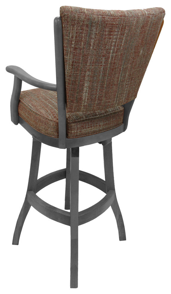 Classic Counter Bar Stools 26" 30" Extra Tall 34", Watusi Madder - Grey, 34"