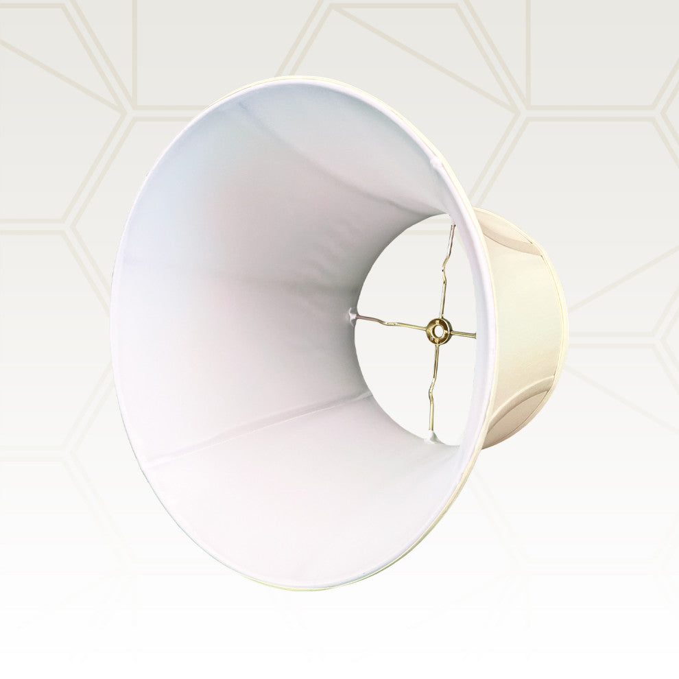 Royal Designs Modified Bell Lamp Shade, Eggshell, 9x14x10.5, Set of 2