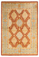 Caloocan One-of-a-Kind Hand-Knotted Area Rug Orange, 5'1"x7'4"