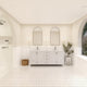 Rooh Bathroom Vanity, White, 72", Vanity, Countertop, Sink