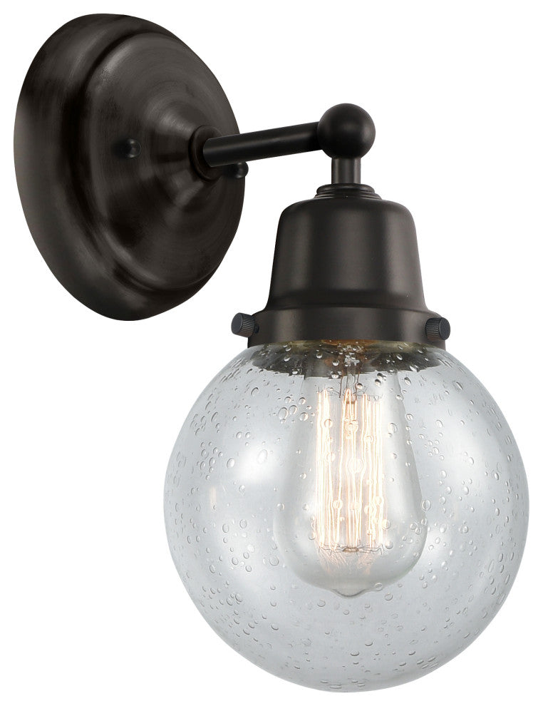 Innovations 623-1W-BK-G204-6 1-Light Sconce, Matte Black