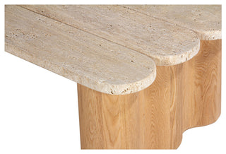 Plank Travertine Oak Coffee Table