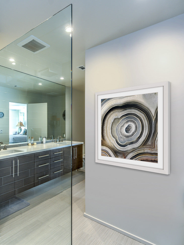 "The Eye of the Geode" Framed Art Print