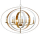 Crystorama Lighting Group 588 Luna 8 Light 36"W Taper Candle - Matte White /