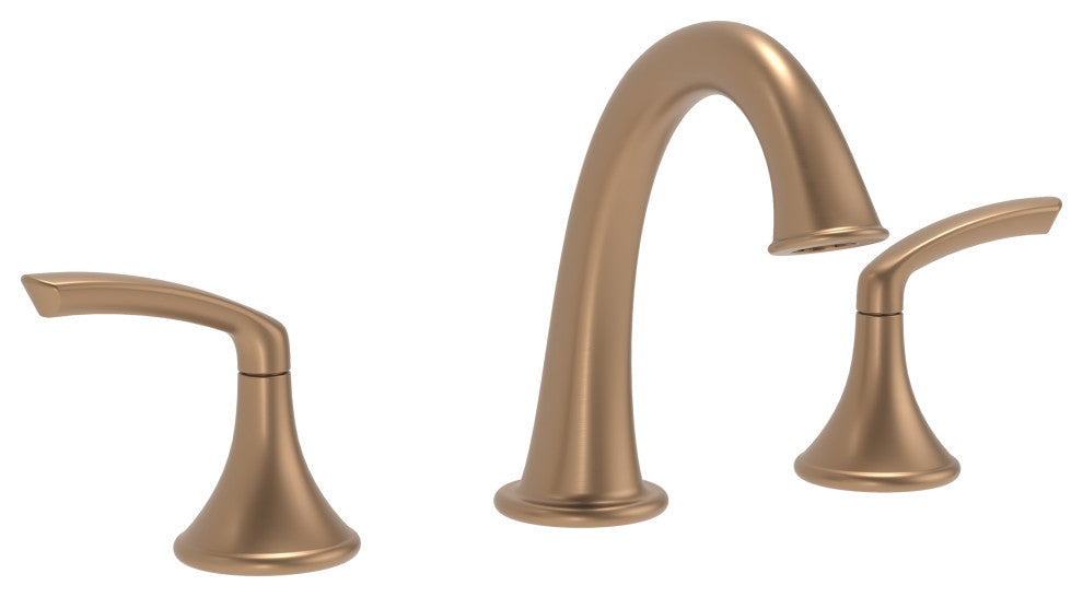 Elm Lavatory Faucet, Brushed Bronze, Push Pop Drain