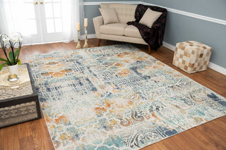 Noori Rug Low-Pile Todd Ivory/Orange Rug