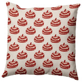 18" x 18" Patterned Pumpkins Decorative Throw Pillow, Maple Red