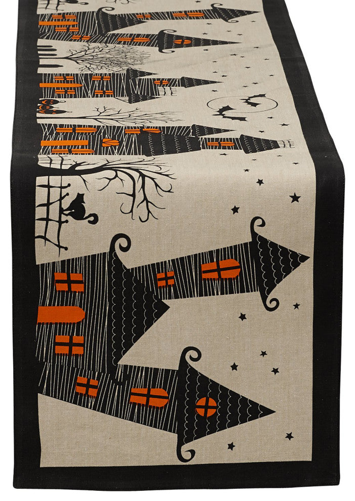 DII Haunted House Table Runner