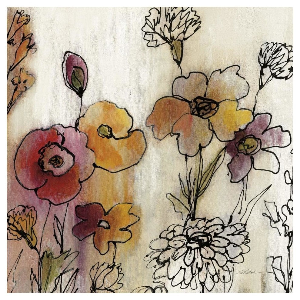 "Contemporary Botanical Cream III" Paper Print by Silvia Vassileva, 42"x42"