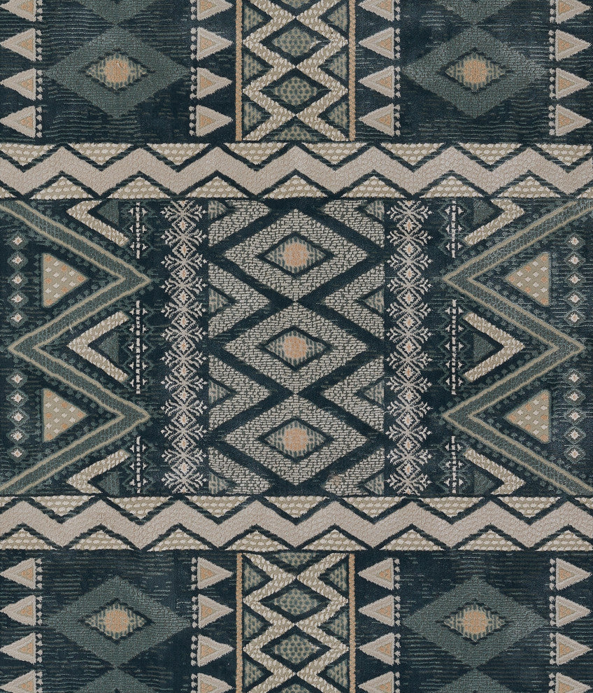 Momeni Genevieve Polyester Blue Area Rug 3'10" X 5'7"