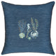 Linum Home Textiles Aaron Denim Decorative Pillow Cover, Denim Blue, Square