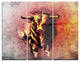 "Spanish Bull Tattoo Sketch" Digital Metal Wall Art, 3 Panels, 36"x28"