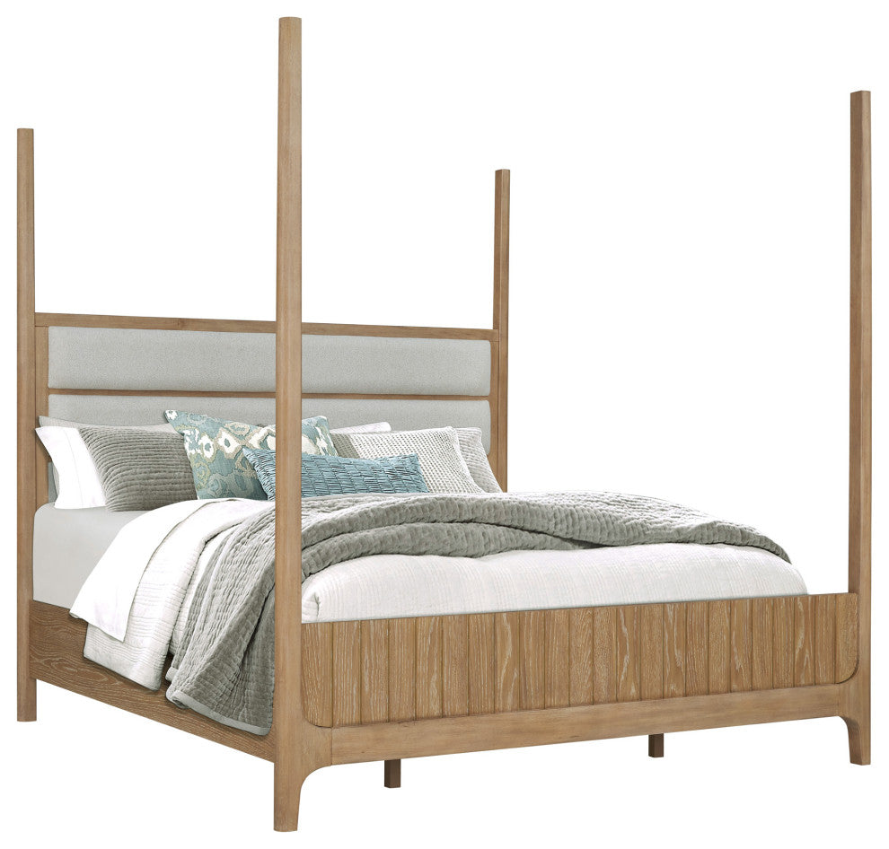 Parker House Escape Bedroom Queen 5/0 Poster Bed and Nightstand