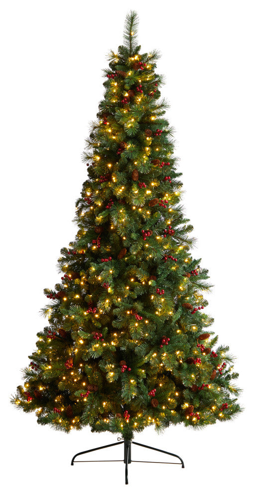 T3320 8 Flat Back Montreal Mountain Pine Artificial Christmas Tree
