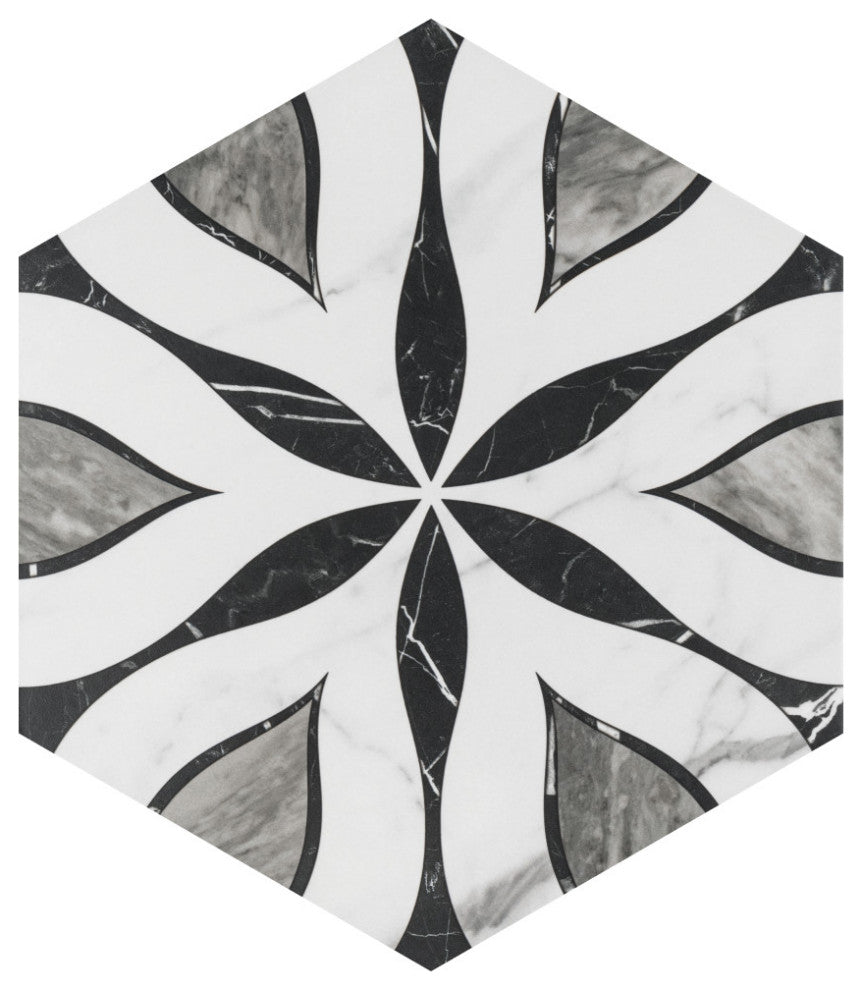 Marbilia Hex Elazig with Biotech Porcelain Floor and Wall Tile