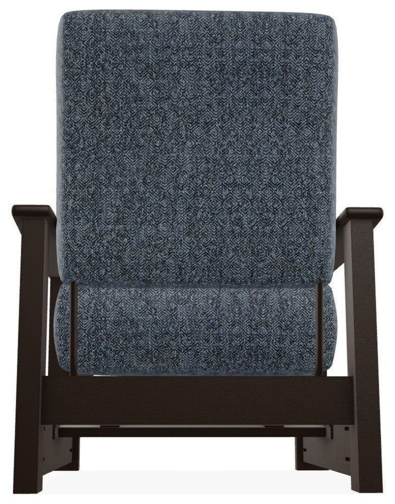 Leeward Deep Seat Outdoor Armchair with Hidden Motion, Restore Indigo/Kona