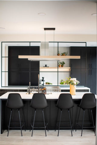 Una LED 66" Linear Pendant, White Washed Oak, Uplight/Downlight, 4000K, Dimmable