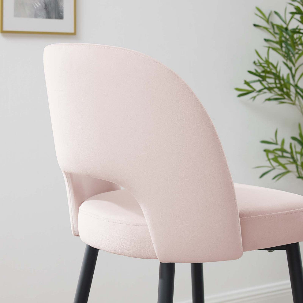 Bar Stool Chair Barstool, Velvet, Metal, Pink, Modern, Bar Pub Bistro Restaurant