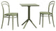 Marie Bistro Set 3-Piece Olive Green